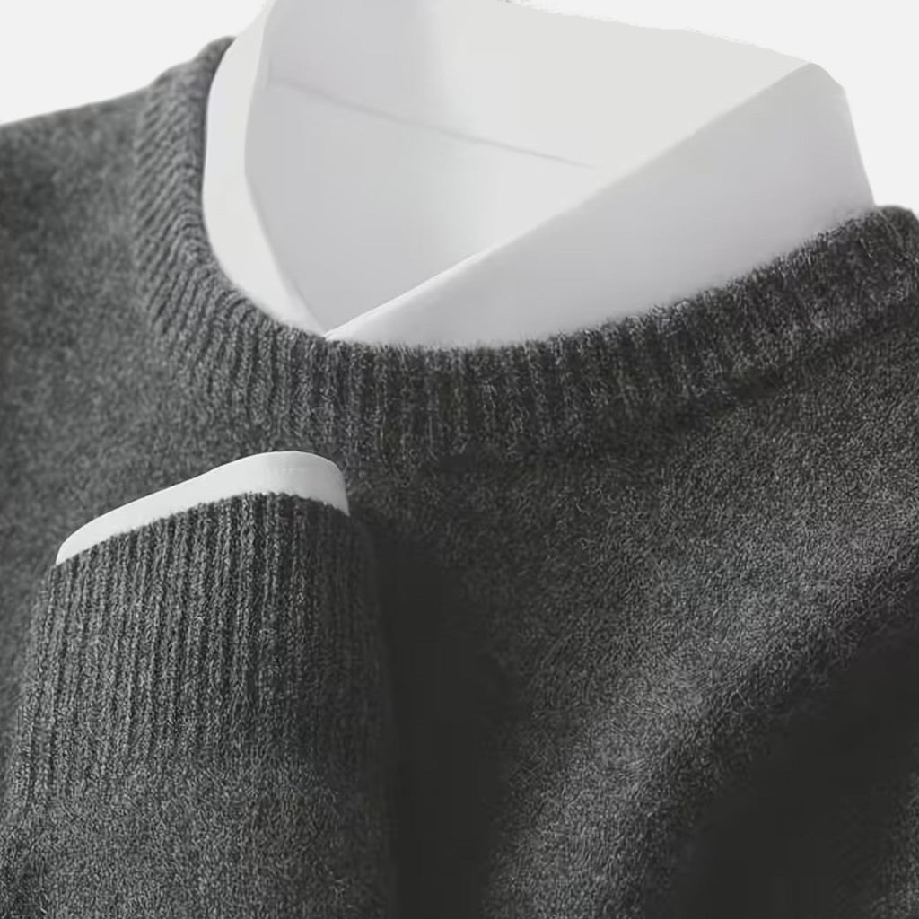 Men's Classic Knitted Crew Neck Sweater