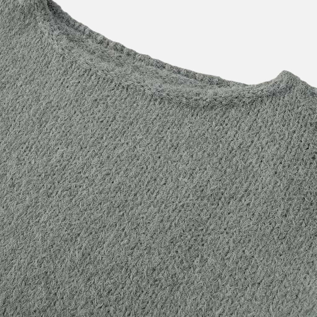 Women's Bare-Shoulder Knitted Winter Sweater