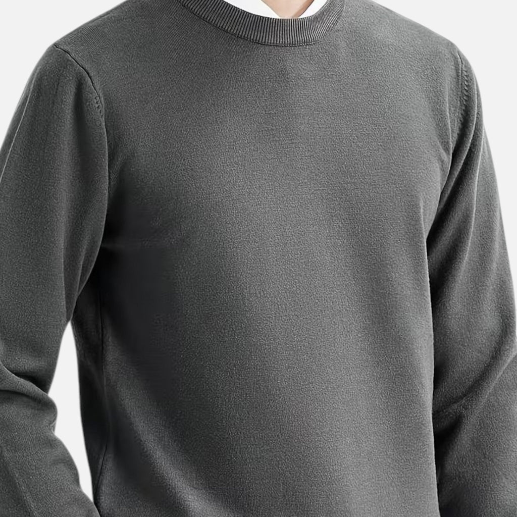Men's Classic Knitted Crew Neck Sweater