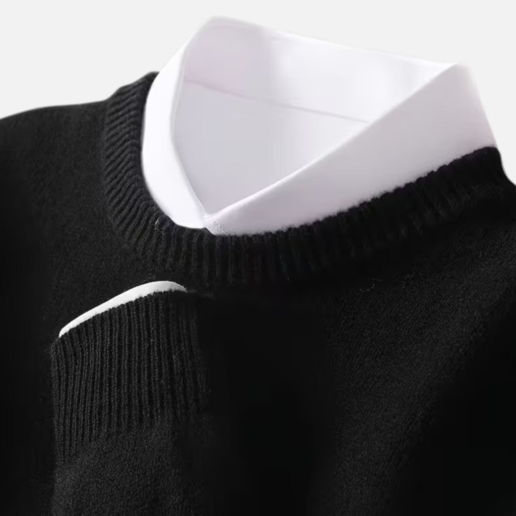 Men's Classic Knitted Crew Neck Sweater