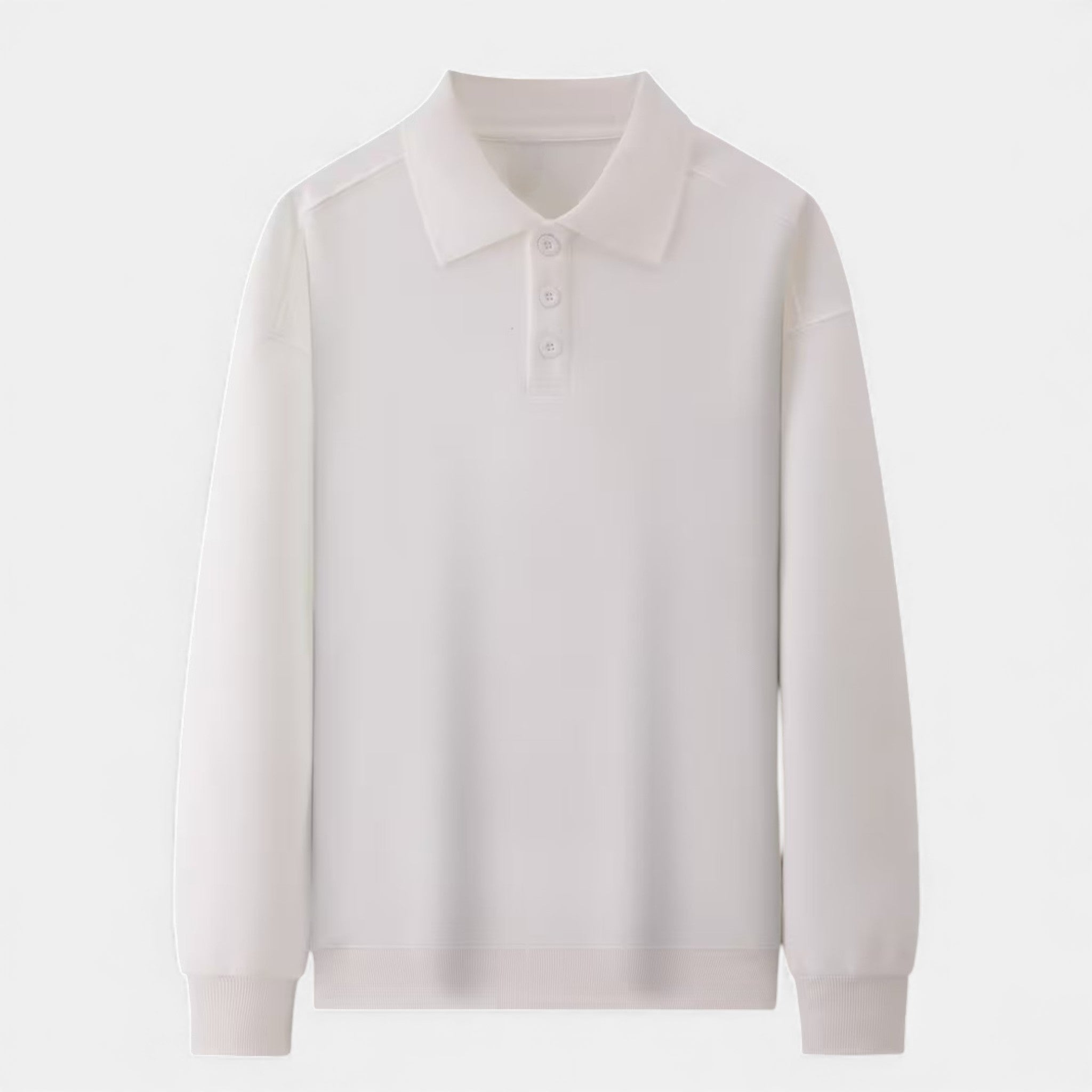 Men's Ribbed Polo Knit Sweater