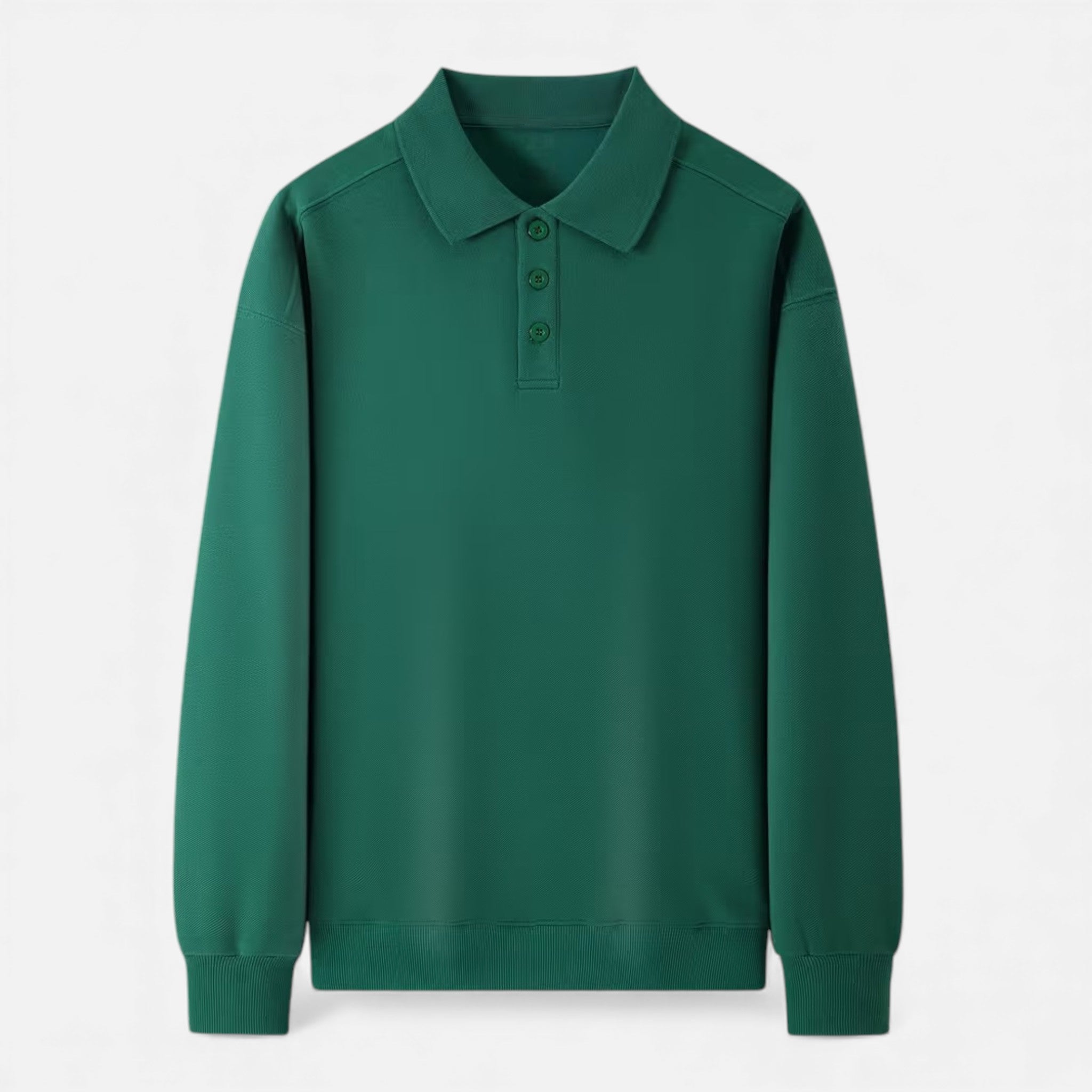 Men's Ribbed Polo Knit Sweater