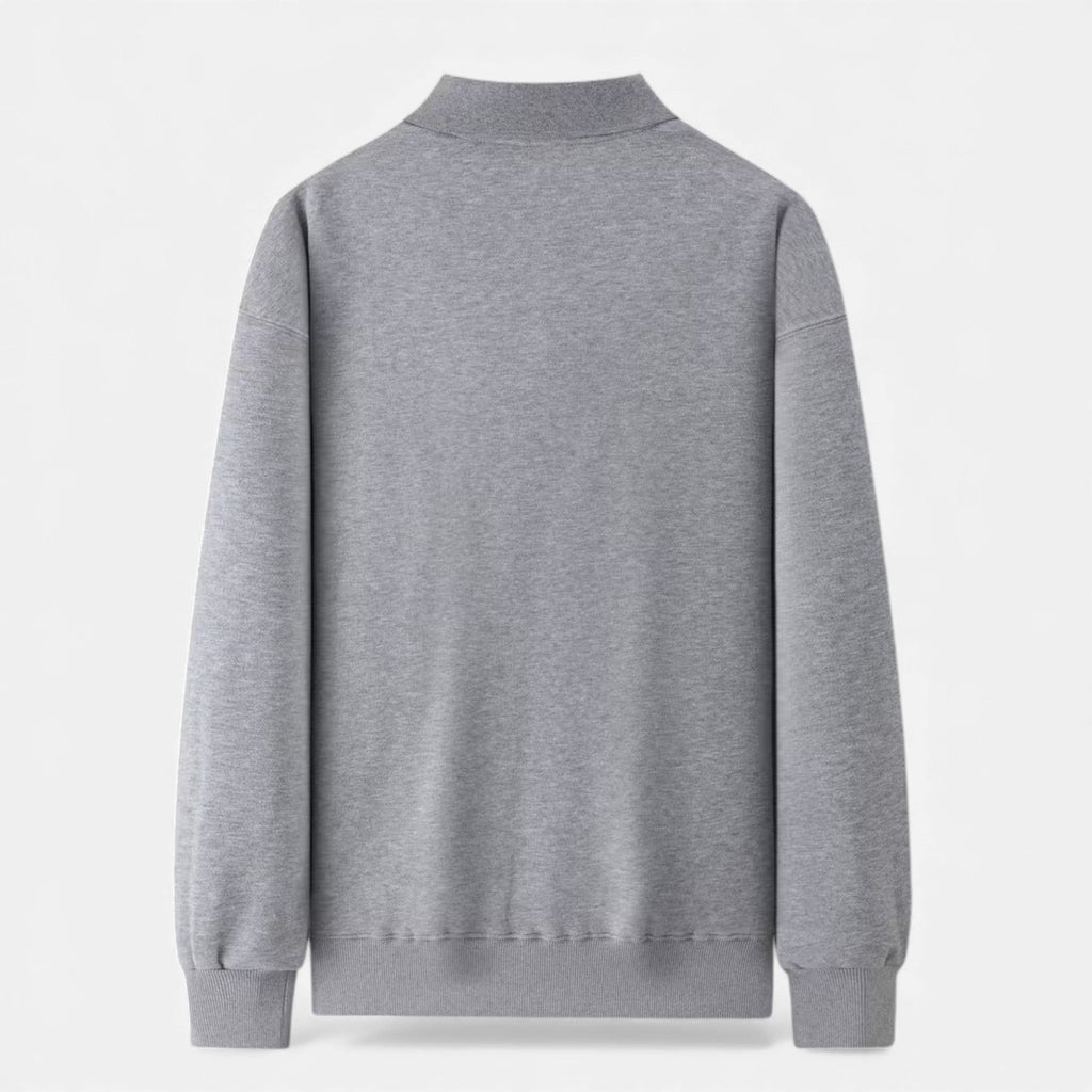 Men's Ribbed Polo Knit Sweater