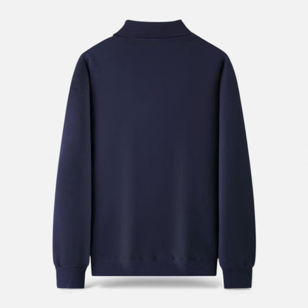 Men's Ribbed Polo Knit Sweater
