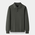 Men's Ribbed Polo Knit Sweater