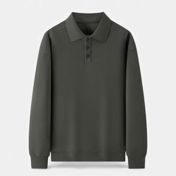 Men's Ribbed Polo Knit Sweater