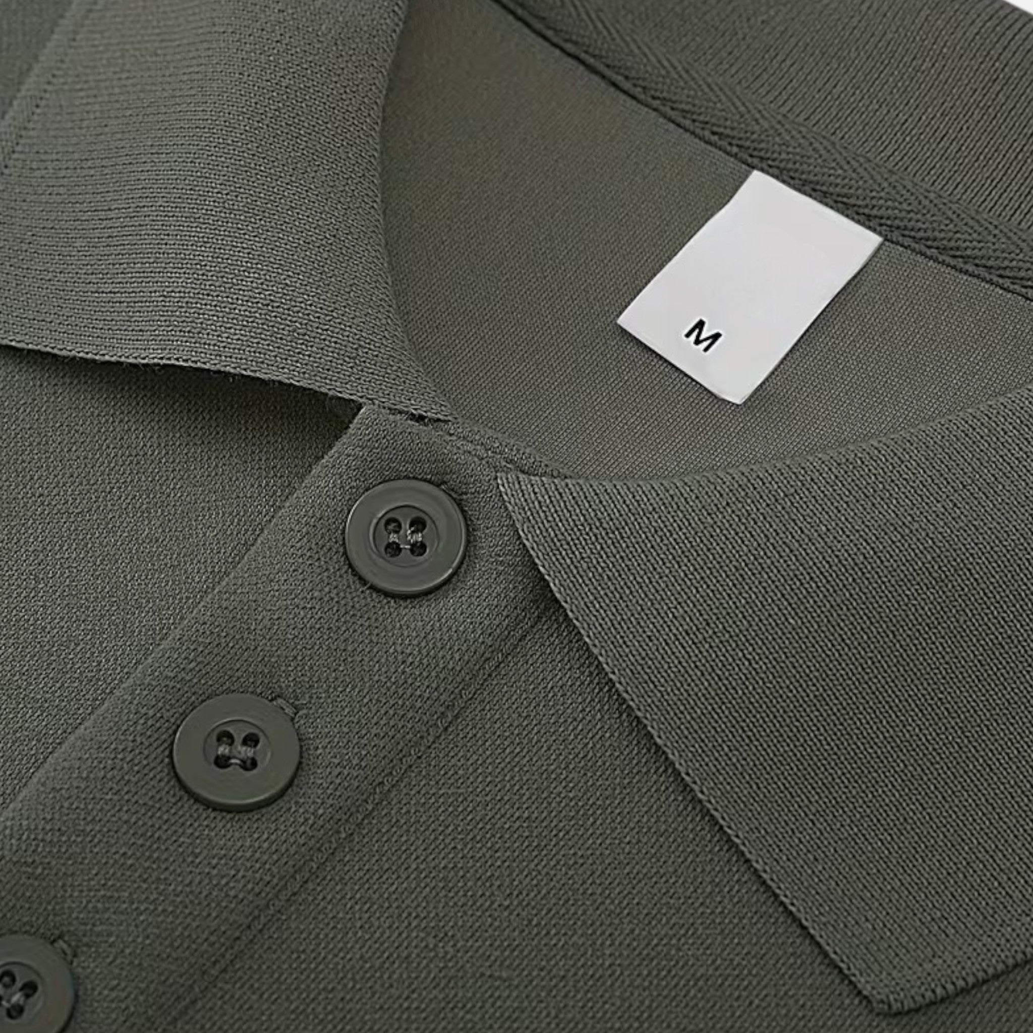 Men's Ribbed Polo Knit Sweater