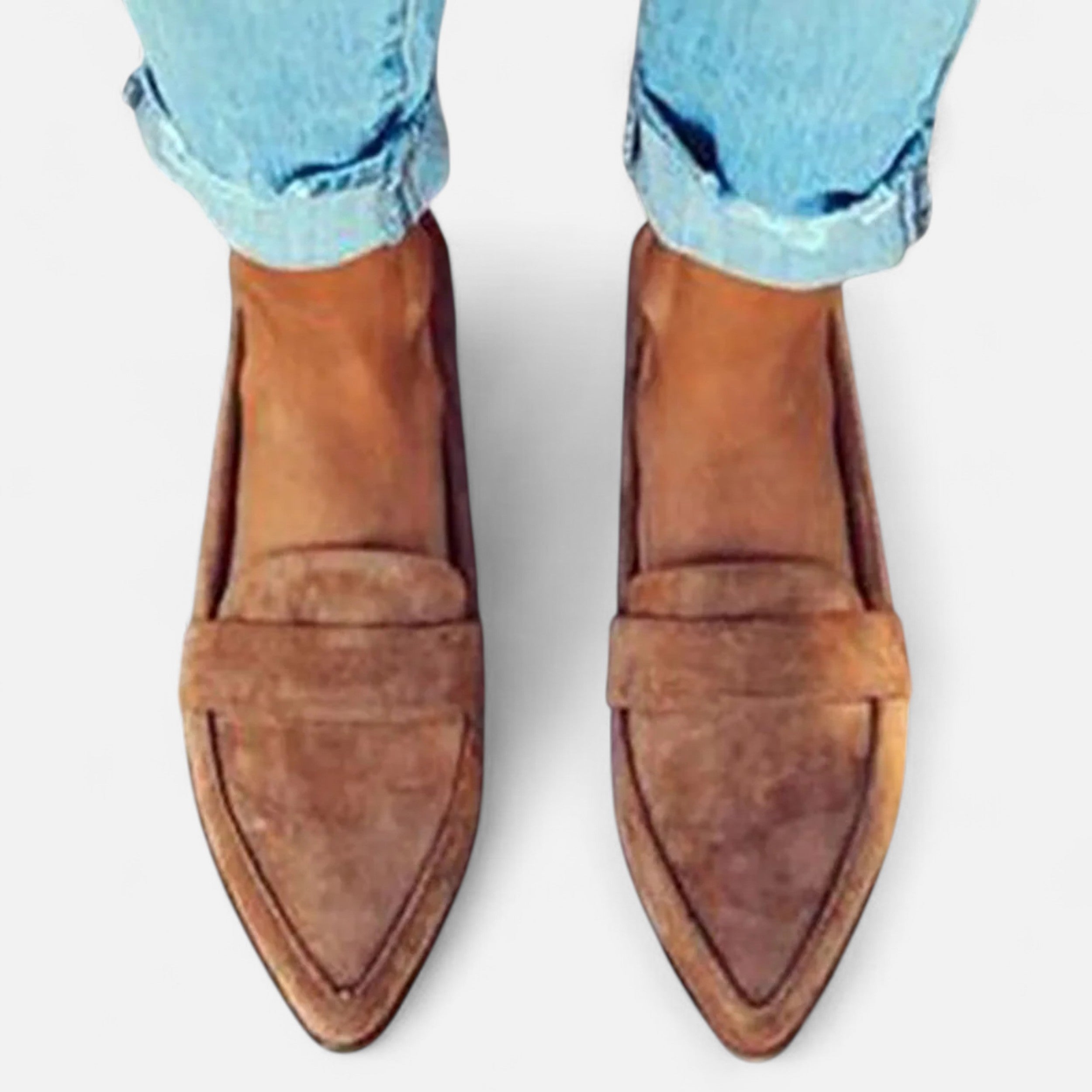 Women's Vintage Pointed-Toe Loafers