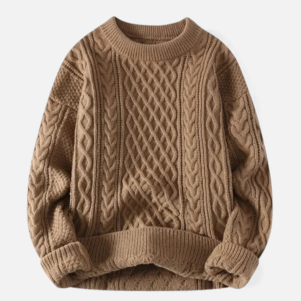 Women's Flexible Cable-Knit Sweater