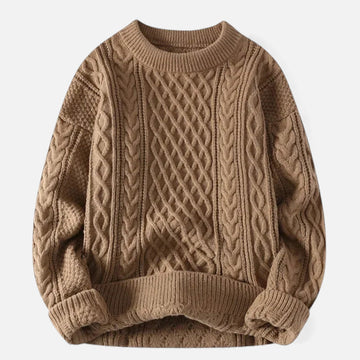 Women's Flexible Cable-Knit Sweater