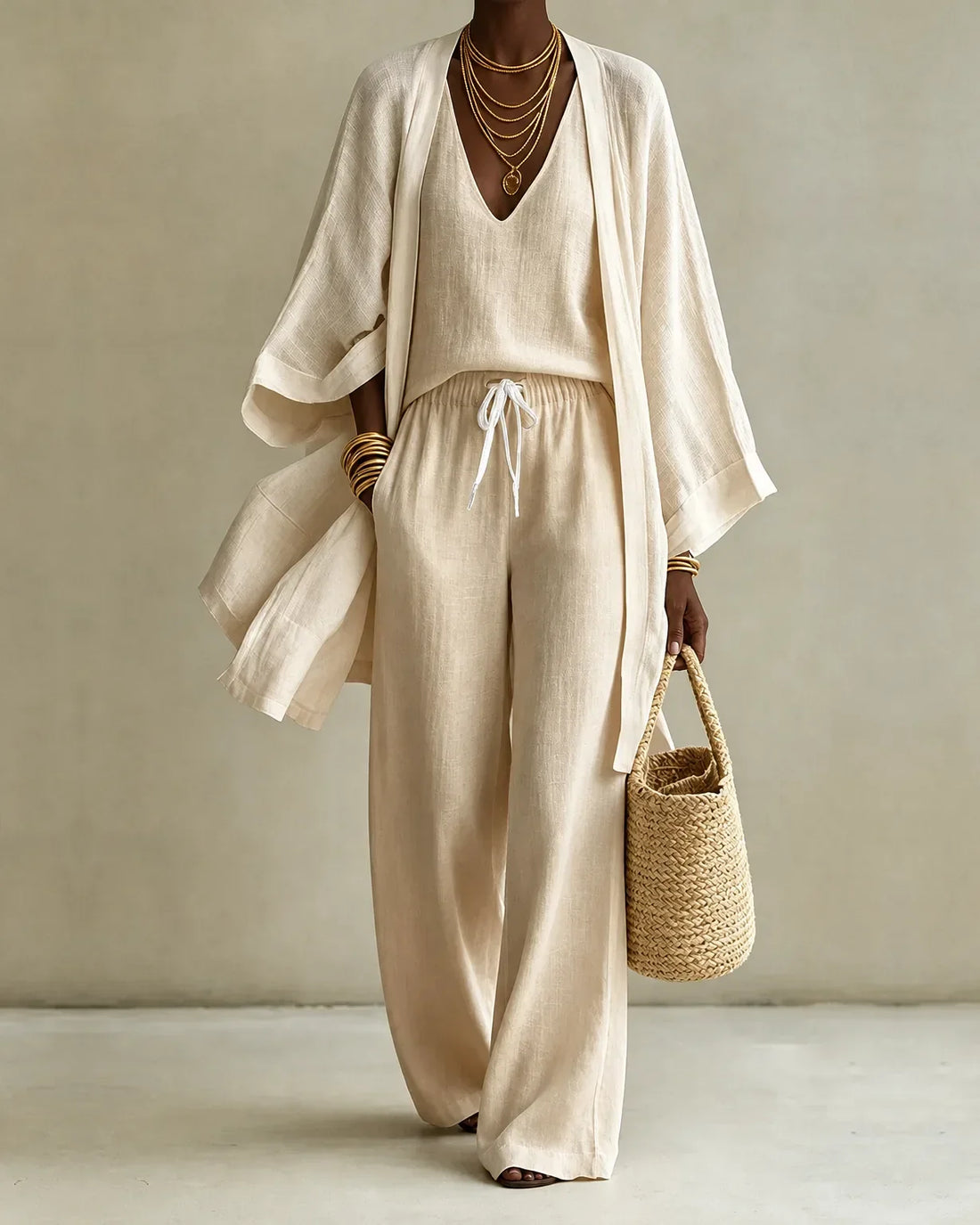 Tanisha | 2-piece Linen Look Set