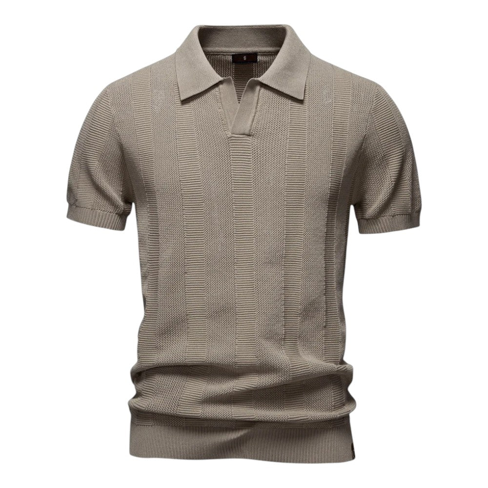Men's Refined Knitted Polo Shirt