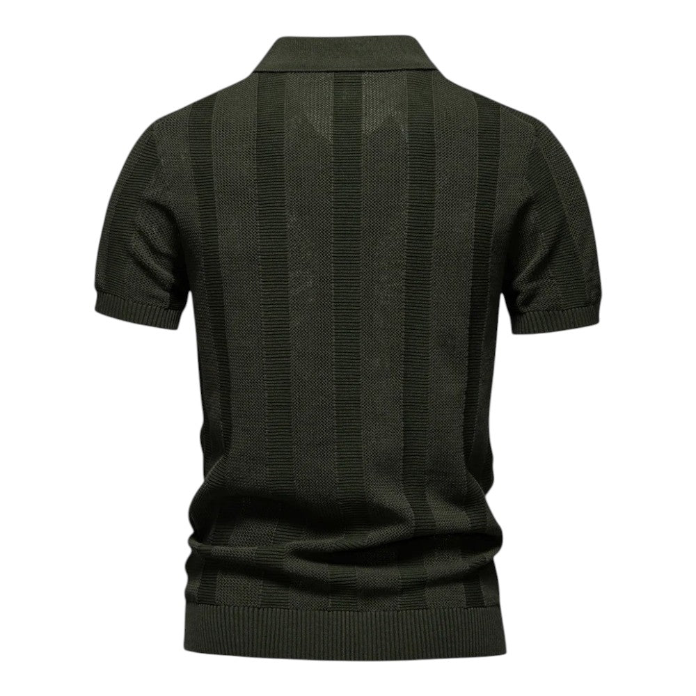 Men's Refined Knitted Polo Shirt